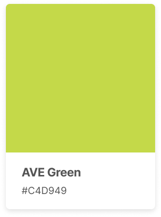 AVE's green brand color swatch