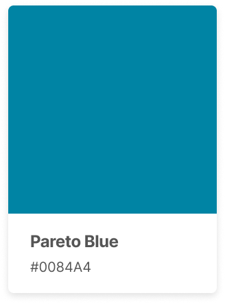 Pareto's blue brand color swatch